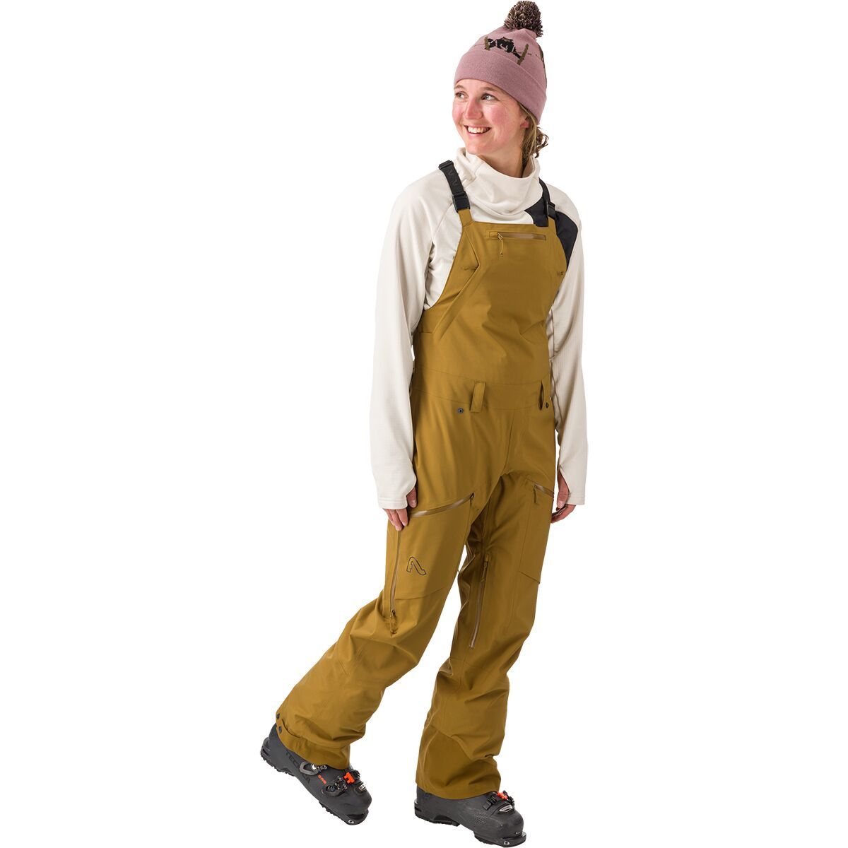 Image of Flylow Foxy Bib Pant - Women's Rye, 4/Reg