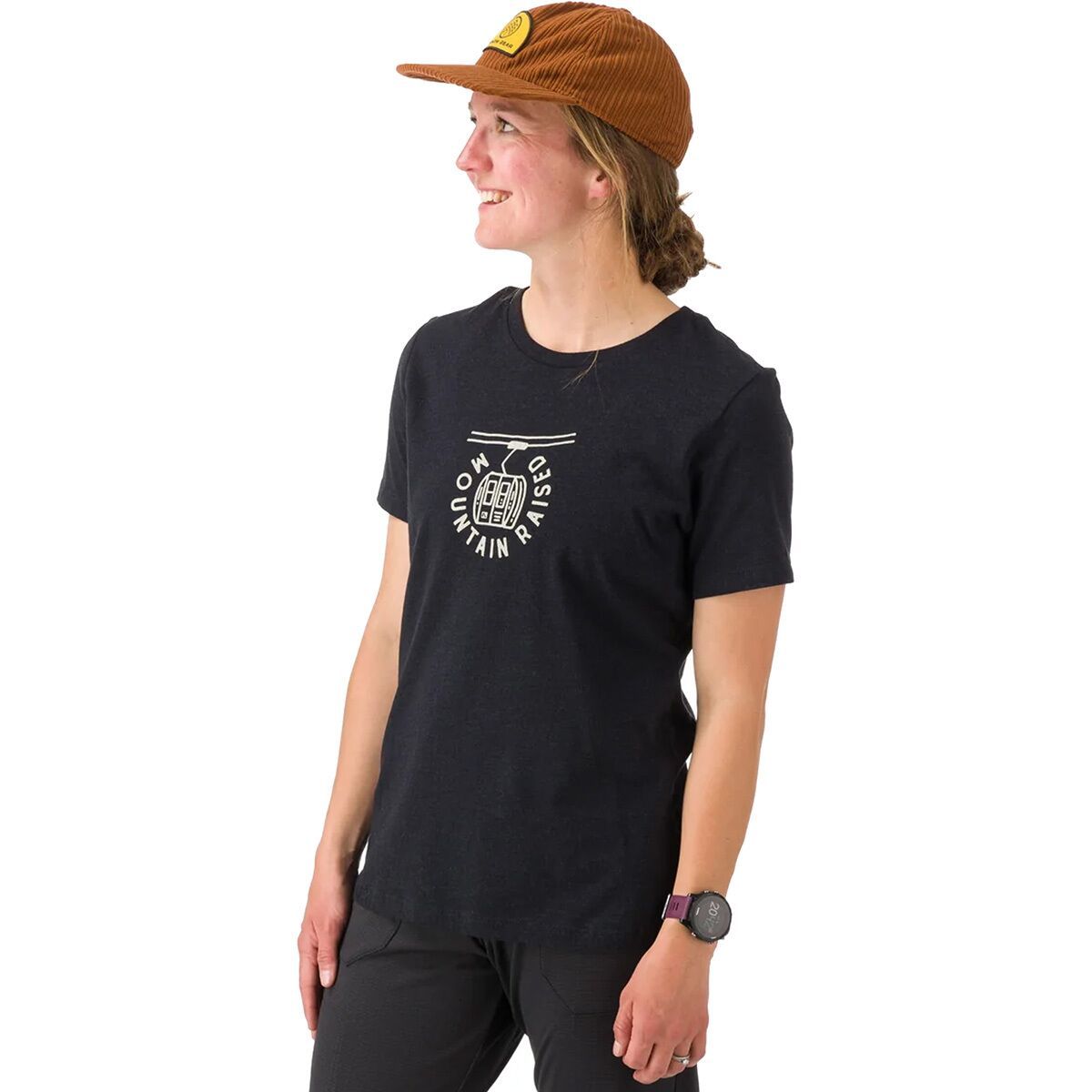 Flylow Gondola T-Shirt - Women's Black Heather, M