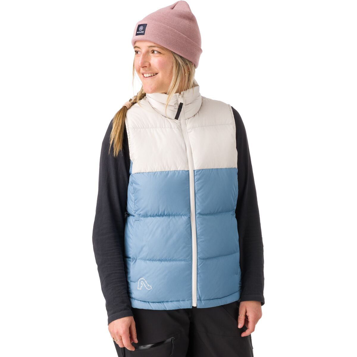 Image of Flylow Laurel Vest - Women's Vintage Blue/Marble, XS