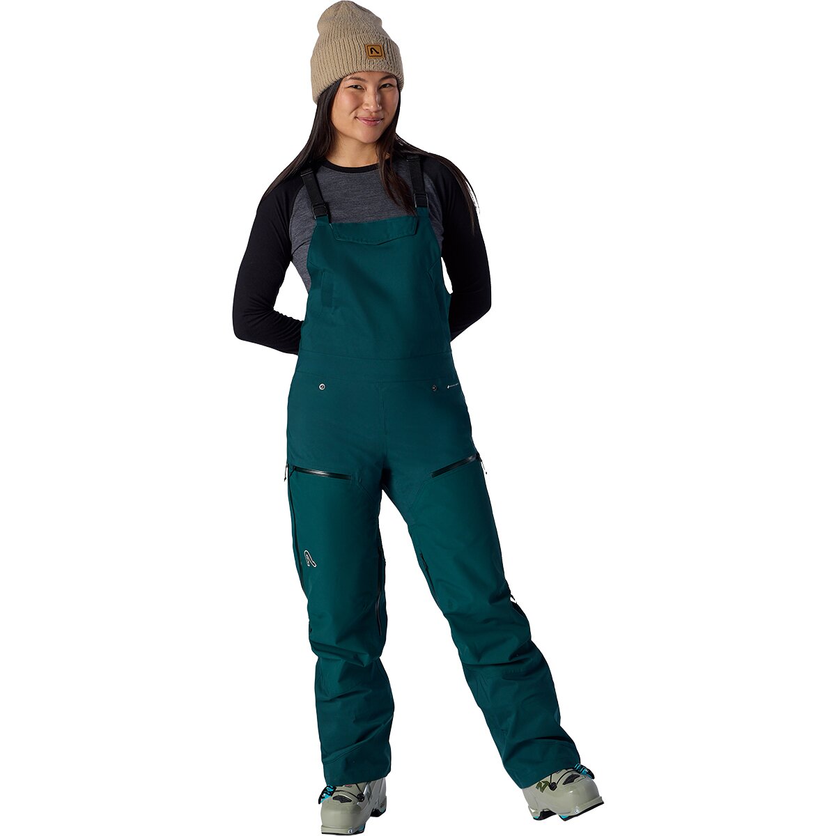 Image of Flylow Moxie Bib Pant - Women's Ponderosa Pine, 12/Reg