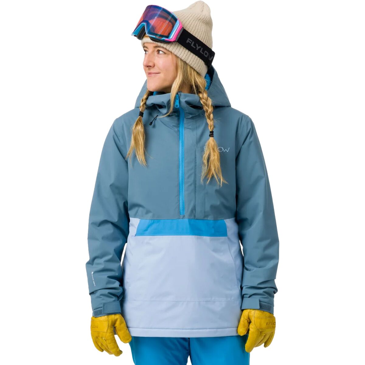 Image of Flylow Sarah Anorak - Women's Ocean/Frozen/Tide, S