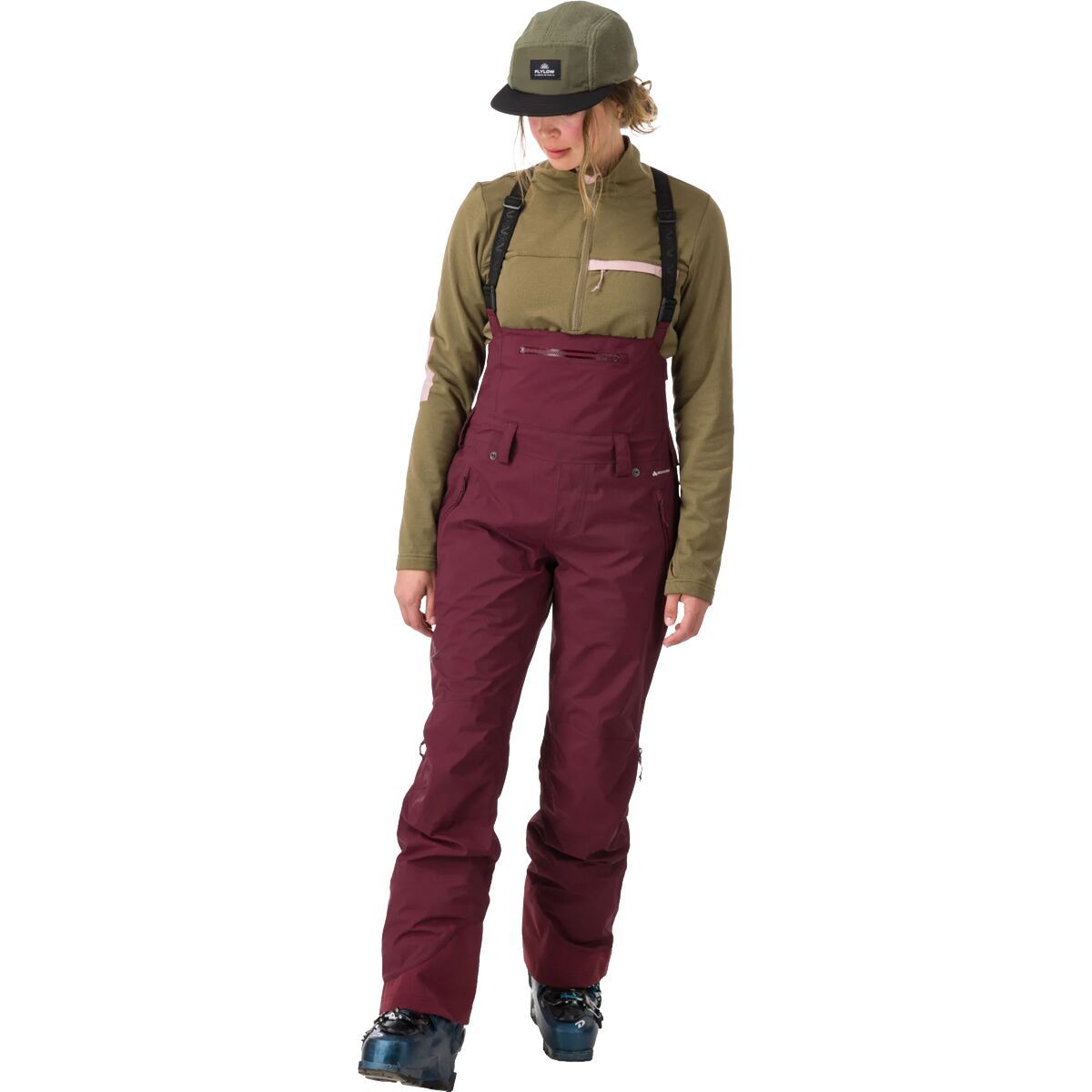 Flylow Siren Bib Pant - Women's Ruby, 6