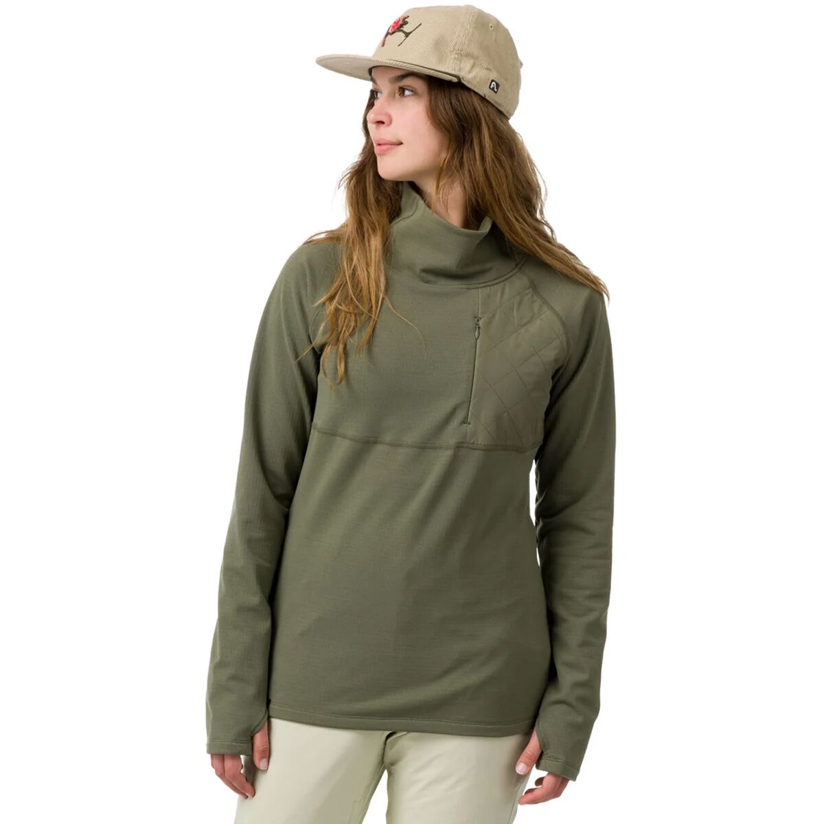 Image of Flylow Sondra Pullover Fleece Jacket - Women's Leaf, M