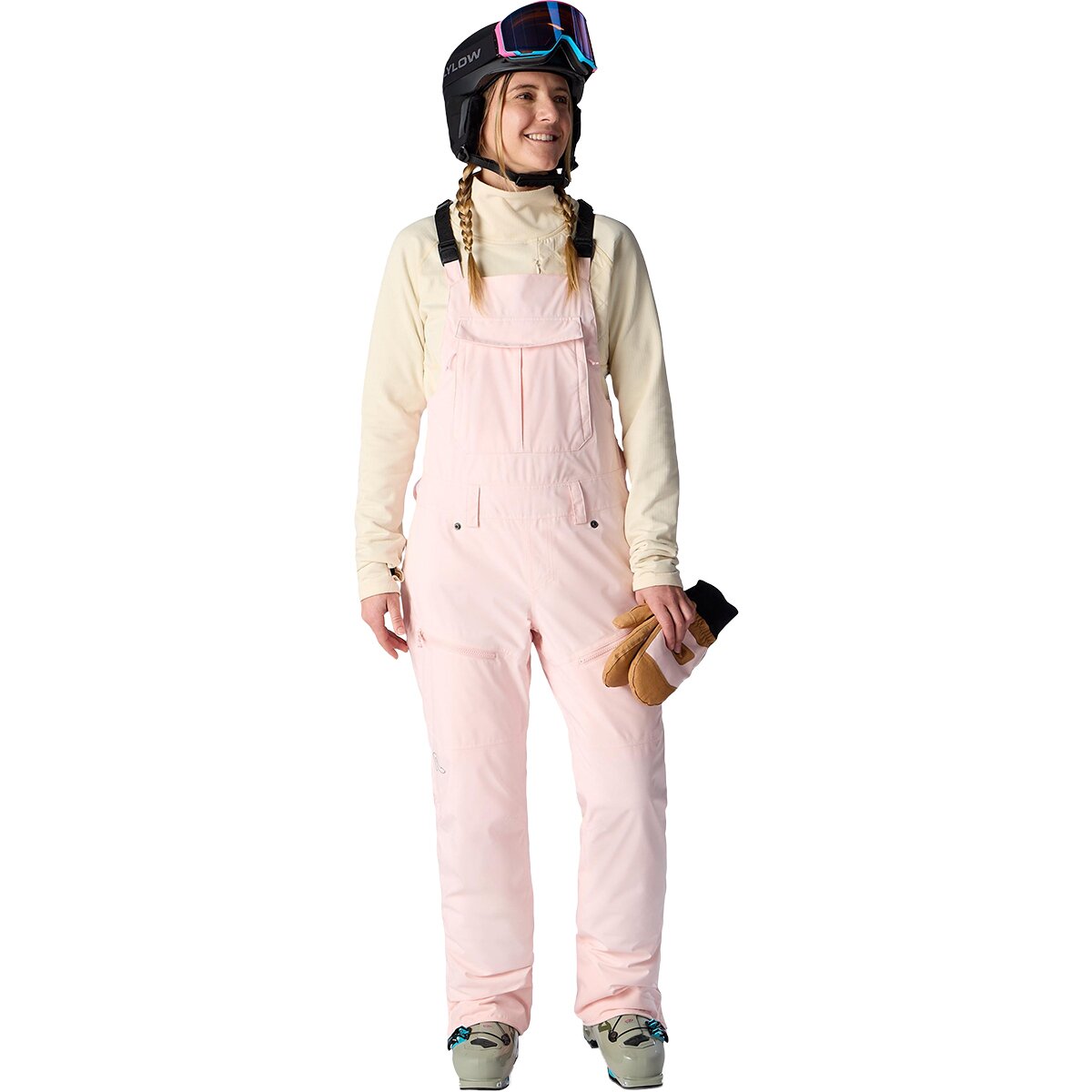 Image of Flylow Sphynx Bib - Women's Pink Dawn, 2/Reg