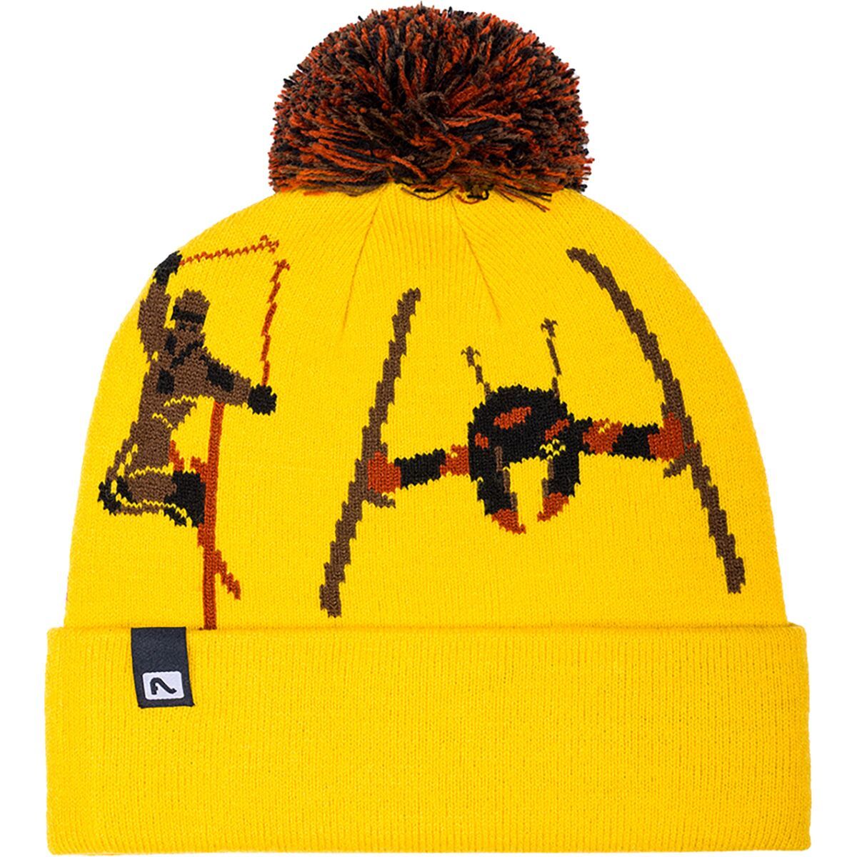 Image of Flylow Revival Pom Beanie Butterscotch, One Size