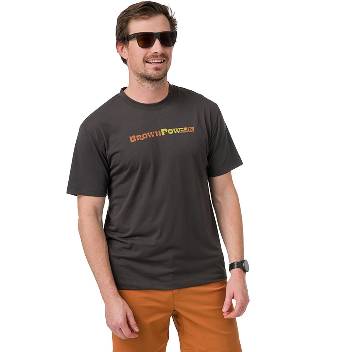Image of Flylow Brown Pow T-Shirt - Men's Black, M