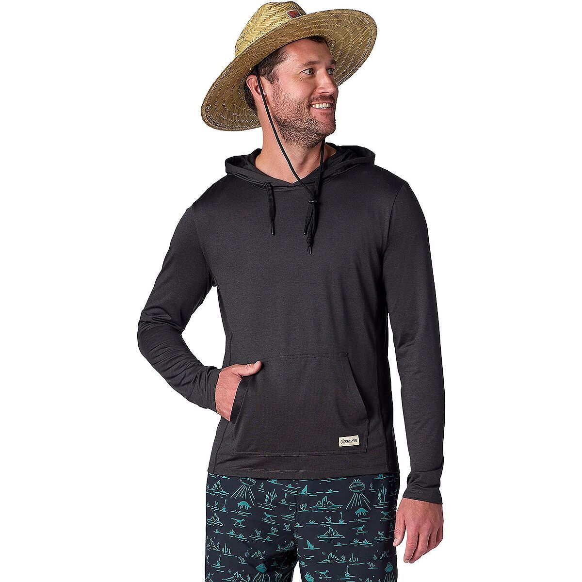 Image of Flylow Nash Sun Hoodie - Men's Black, S