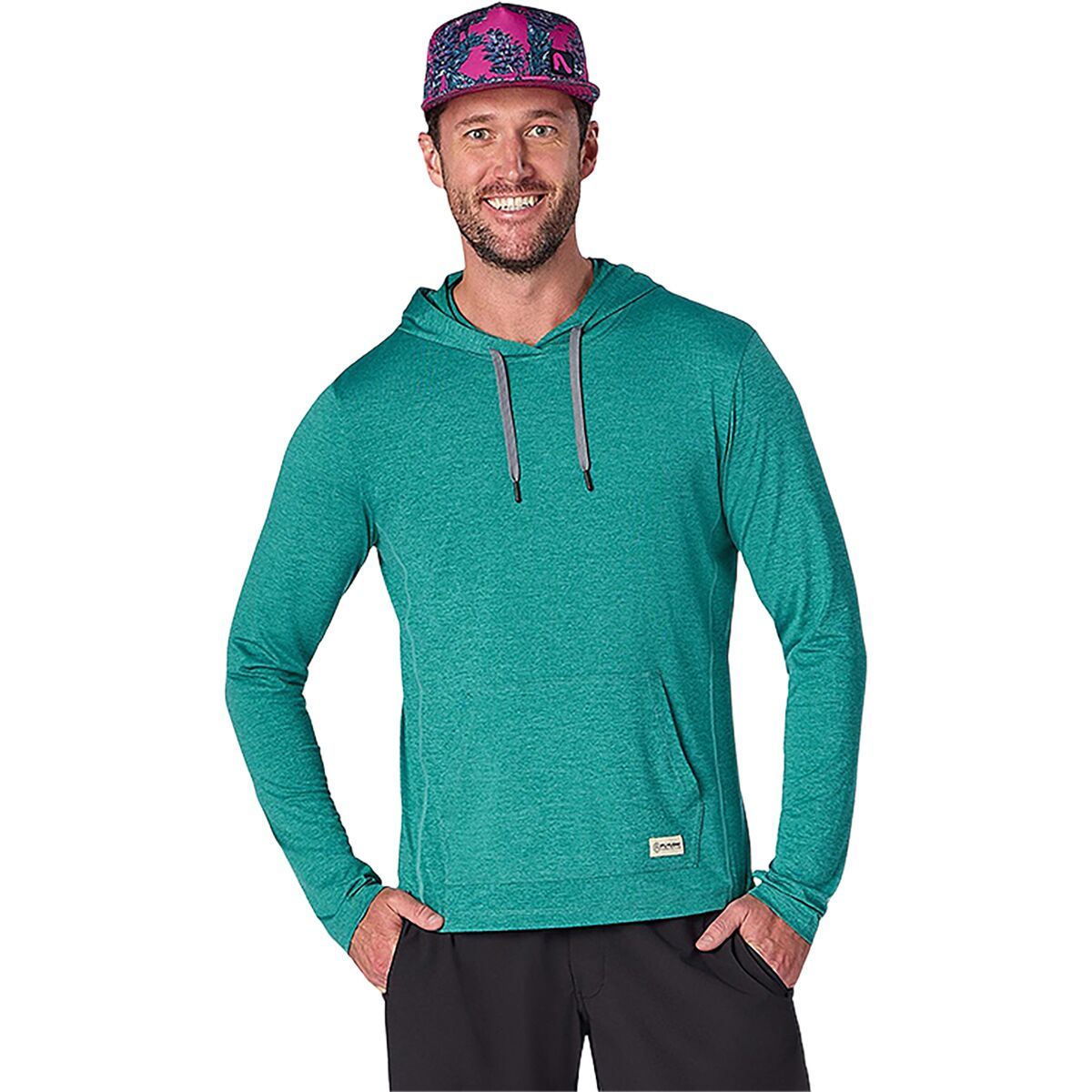Image of Flylow Nash Sun Hoodie - Men's Sea, L