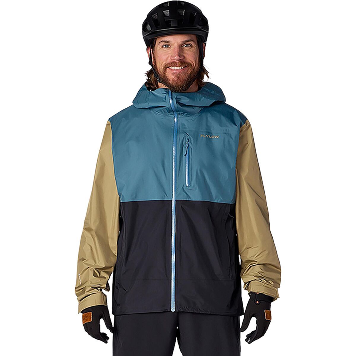 Image of Flylow Trailworks Jacket - Men's Ocean/Black/Twig, L