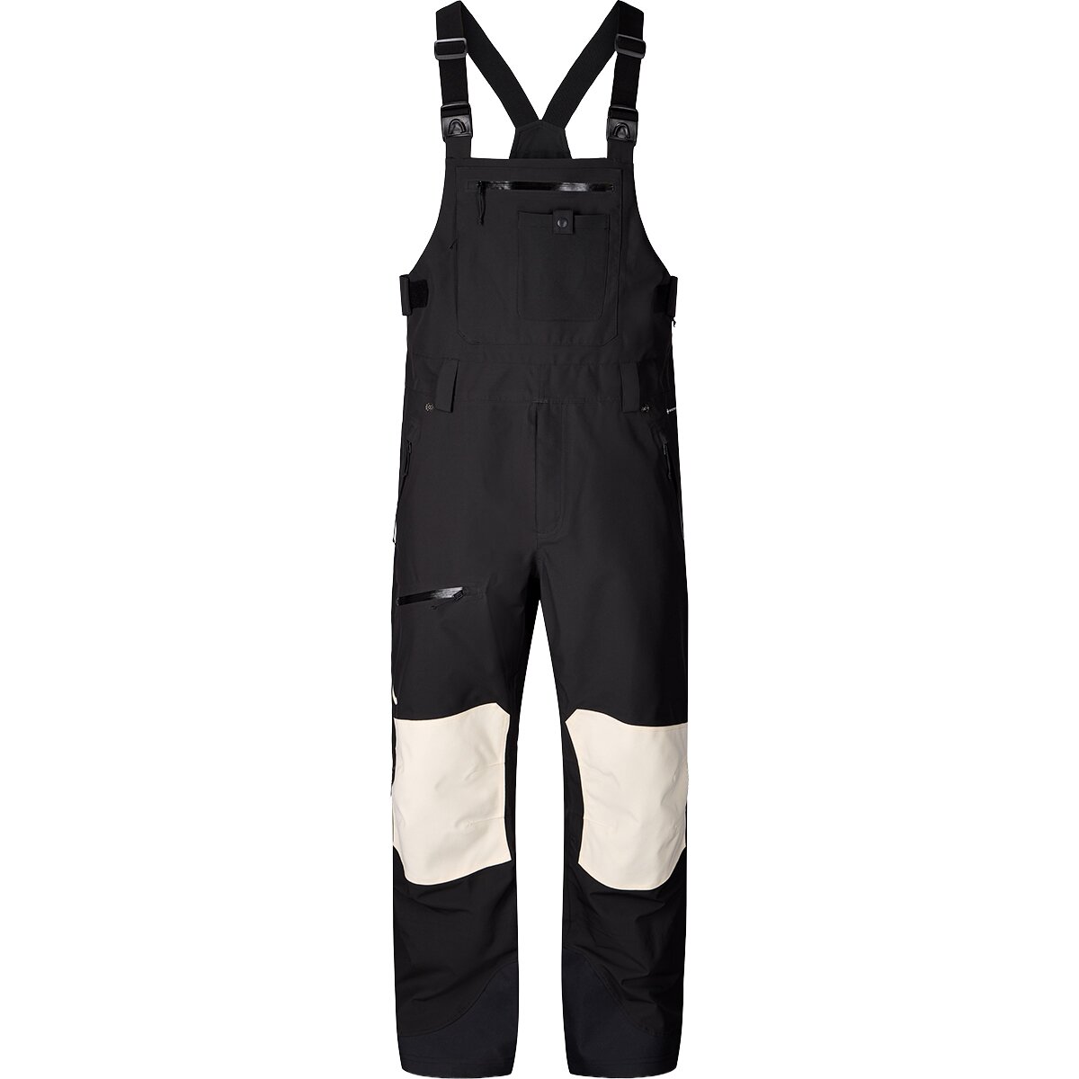 Image of Flylow Baker Bib Pant - Men's Black/Bone, L/Reg