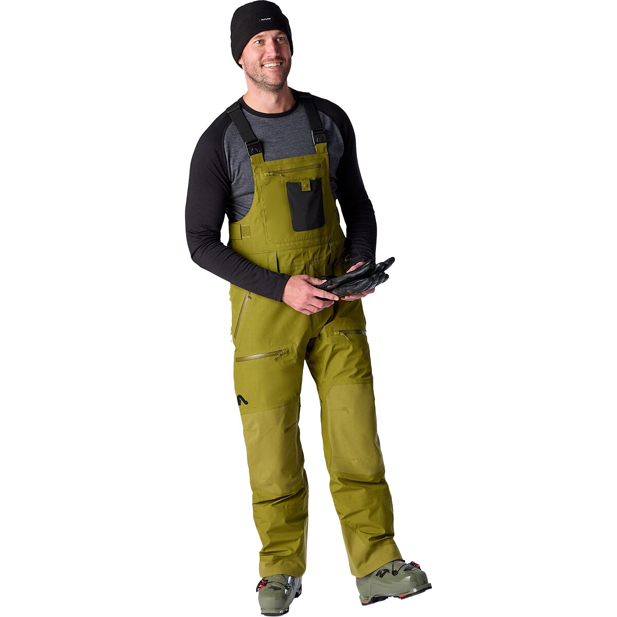 Image of Flylow Baker GORE-TEX 3L Bib Pant - Men's Verdant, L/Reg