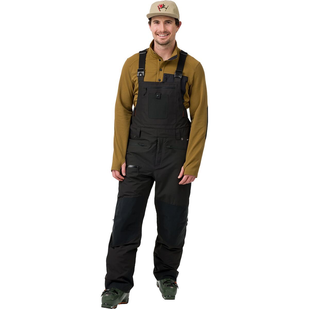 Image of Flylow Baker Insulated Bib Pant - Men's Black, L