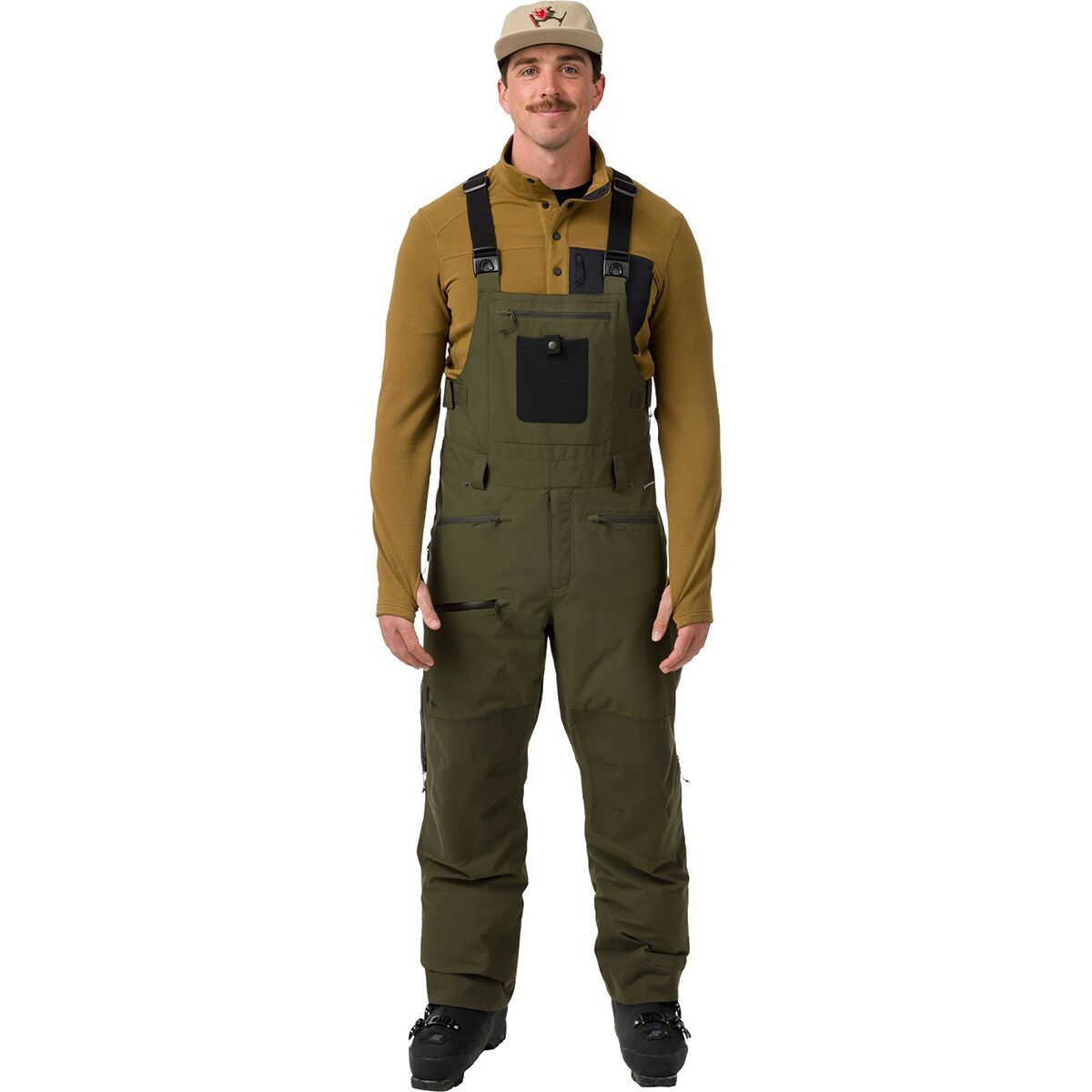Image of Flylow Baker Insulated Bib Pant - Men's Evergreen, XXL