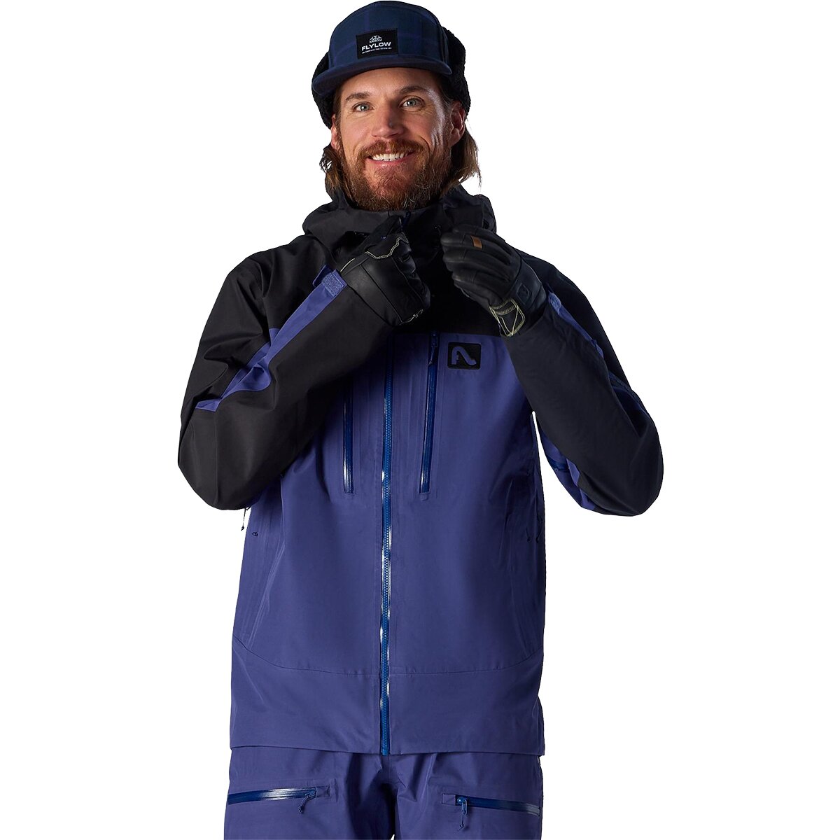 Image of Flylow Lab GORE-TEX 3L Jacket - Men's Blu/Black, M