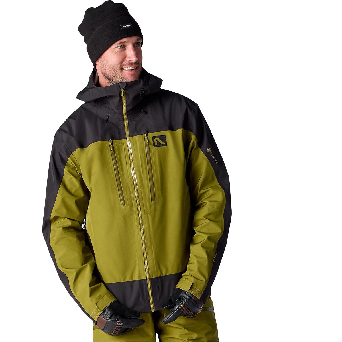 Image of Flylow Lab GORE-TEX 3L Jacket - Men's Verdant/Black, M