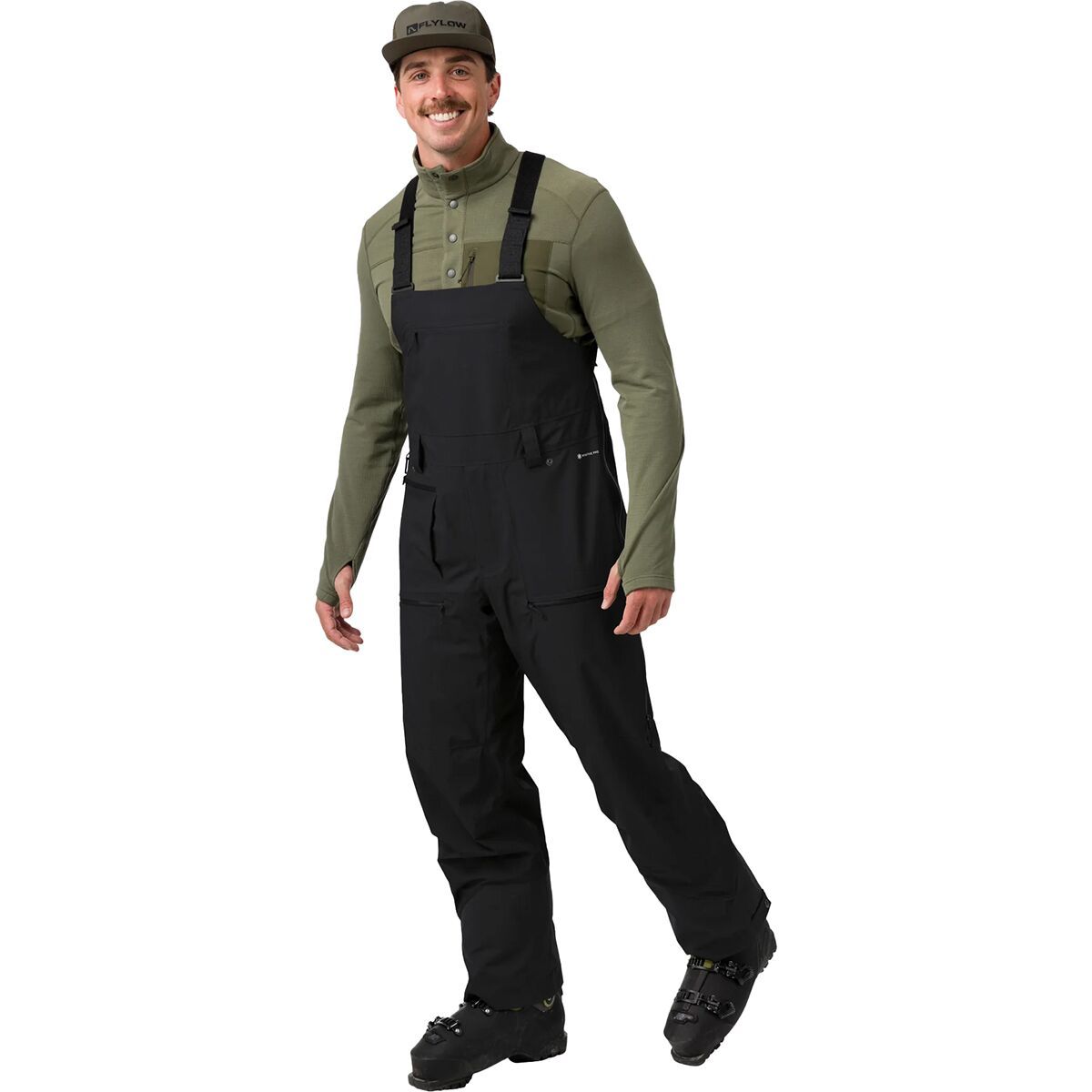 Image of Flylow Smythe Bib Pant - Men's Black, XL