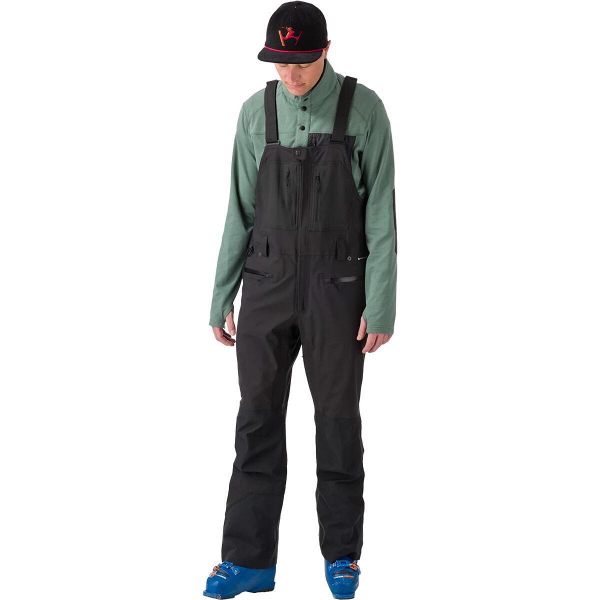 Image of Flylow Stash Bib Pant - Men's Black, XXL