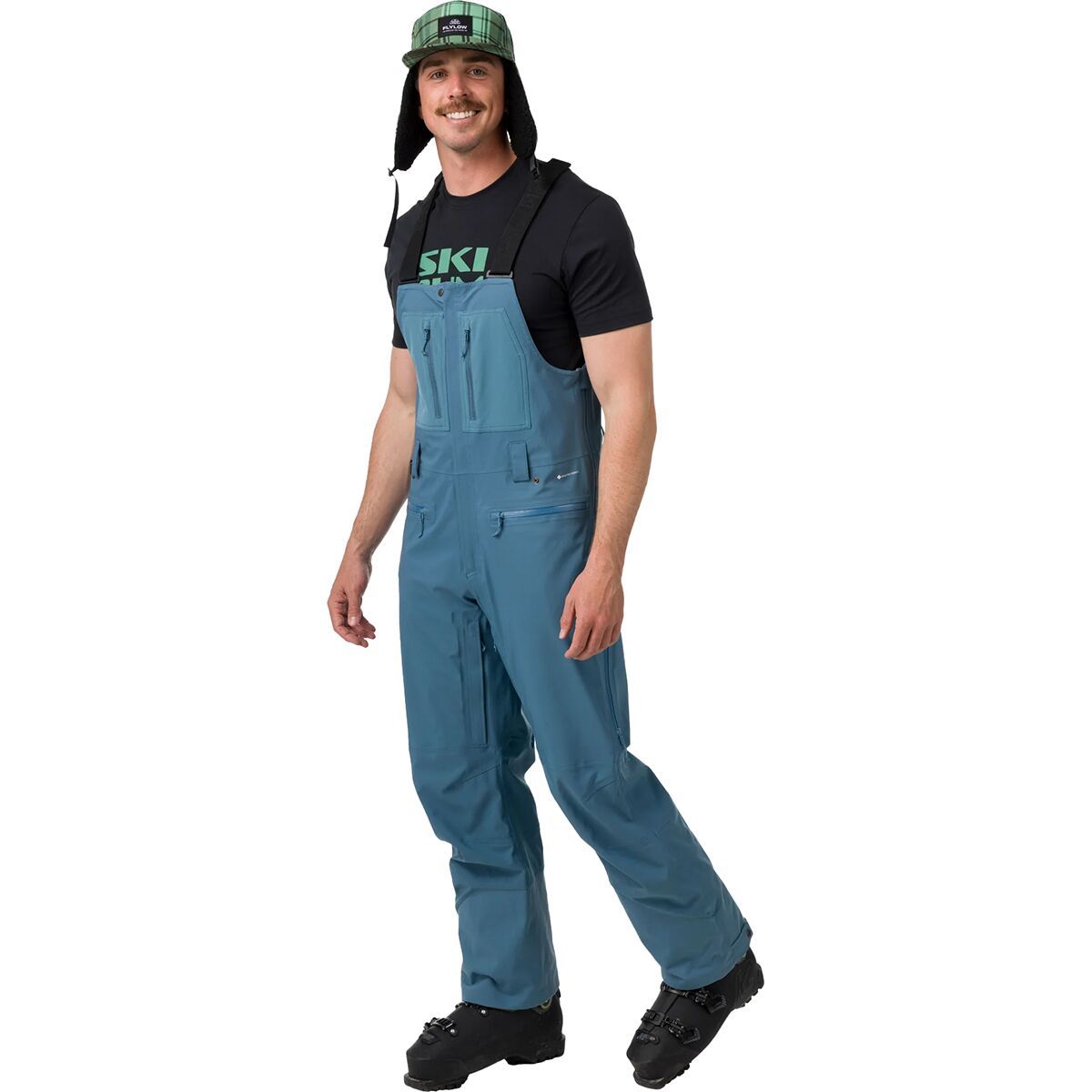 Image of Flylow Stash Bib Pant - Men's Ocean, S