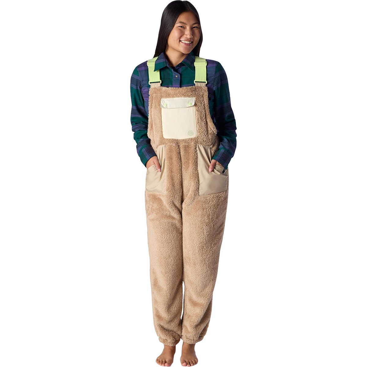 Image of Flylow Figgie Bib - Women's Driftwood, M