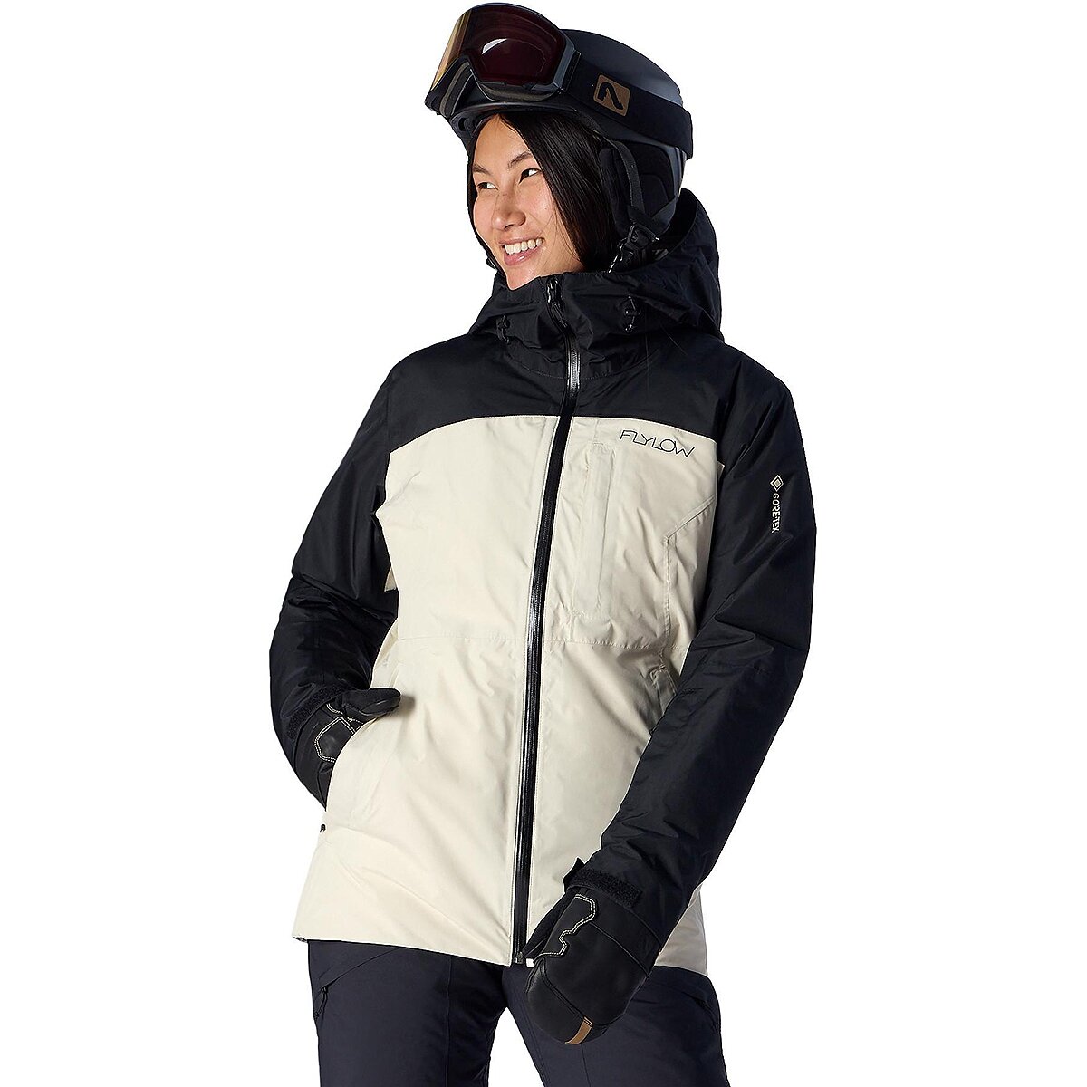 Image of Flylow Freya GORE-TEX 2L Jacket - Women's Bone/Black, XS