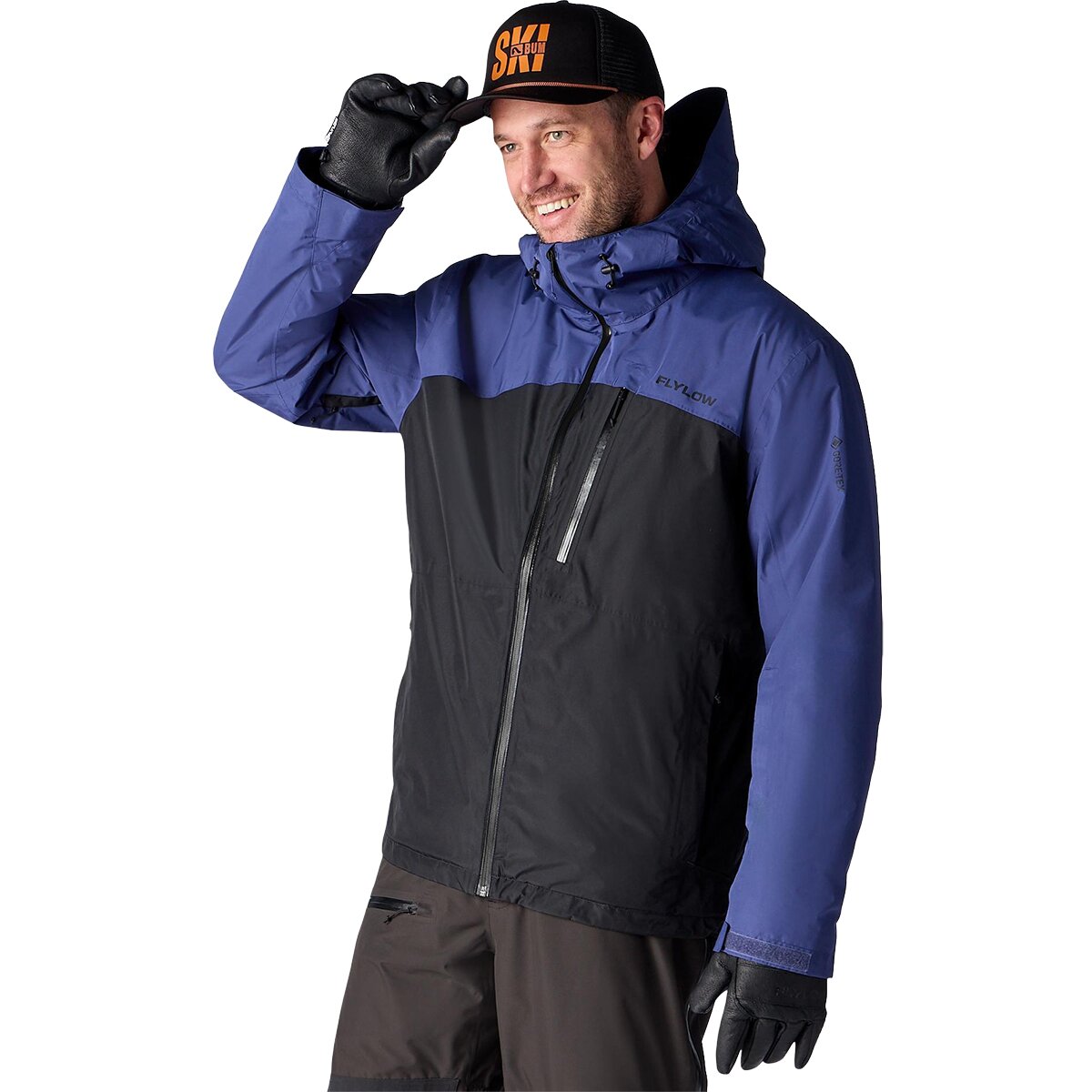Image of Flylow Vector GORE-TEX 2L Jacket - Men's Black/Blu, XL