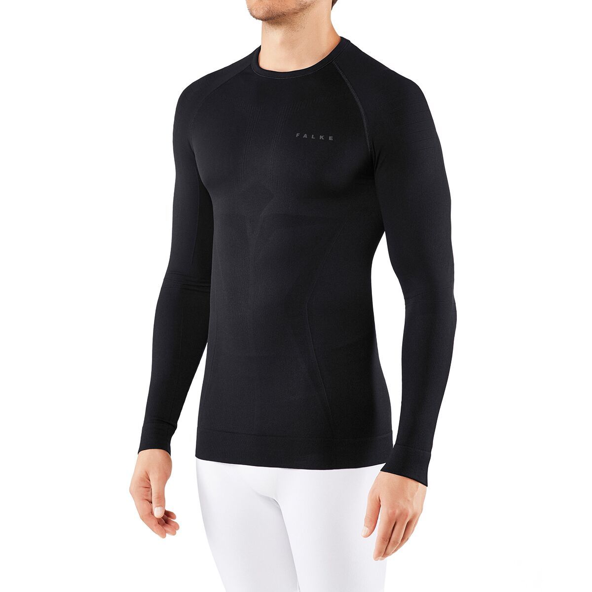 Falke Midweight Long-Sleeve Shirt - Men's Black, S