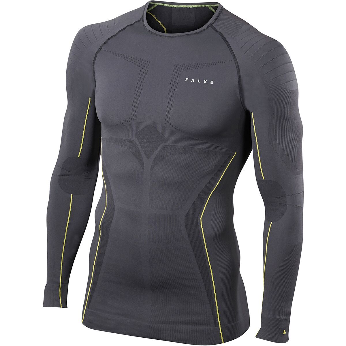 Falke Warm Long-Sleeve Baselayer Top - Men's Carbon, L