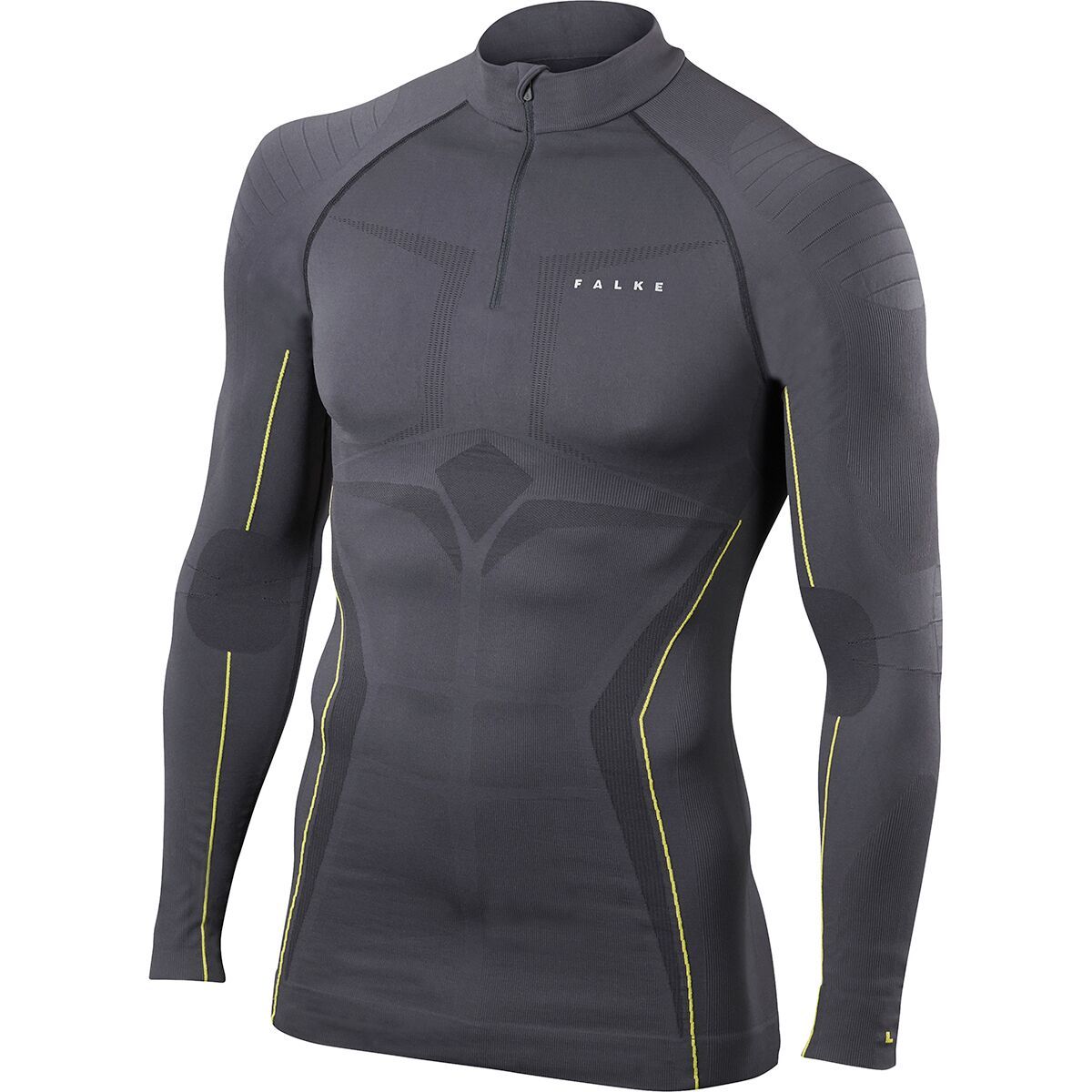 Falke Maximum Warm Long-Sleeve Baselayer Top - Men's Carbon, XXL