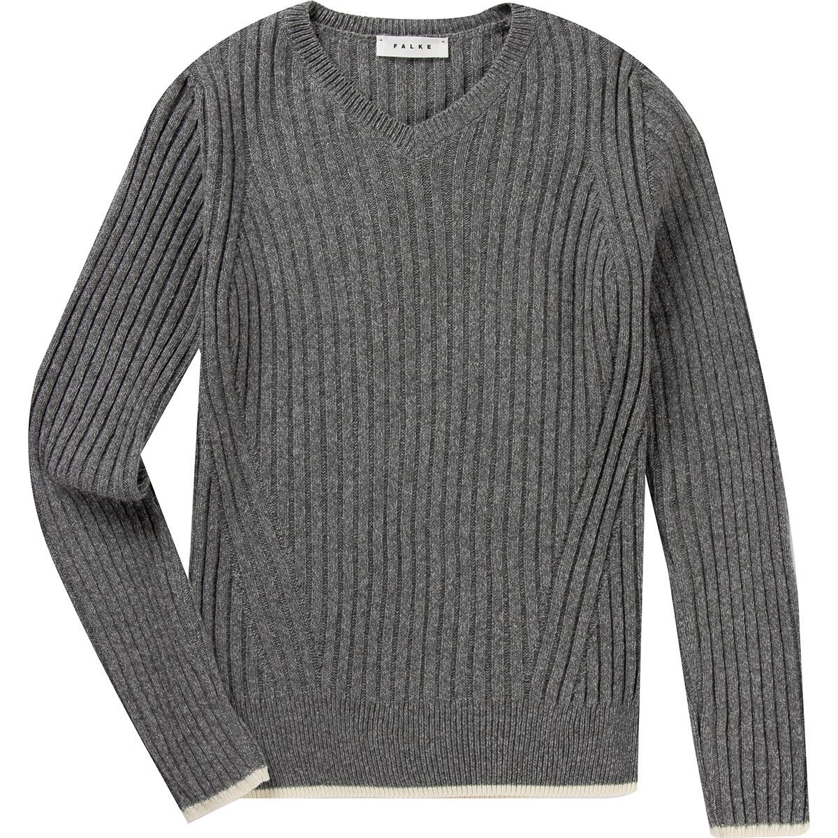 Falke V-Neck Top - Women's Light Grey, XS