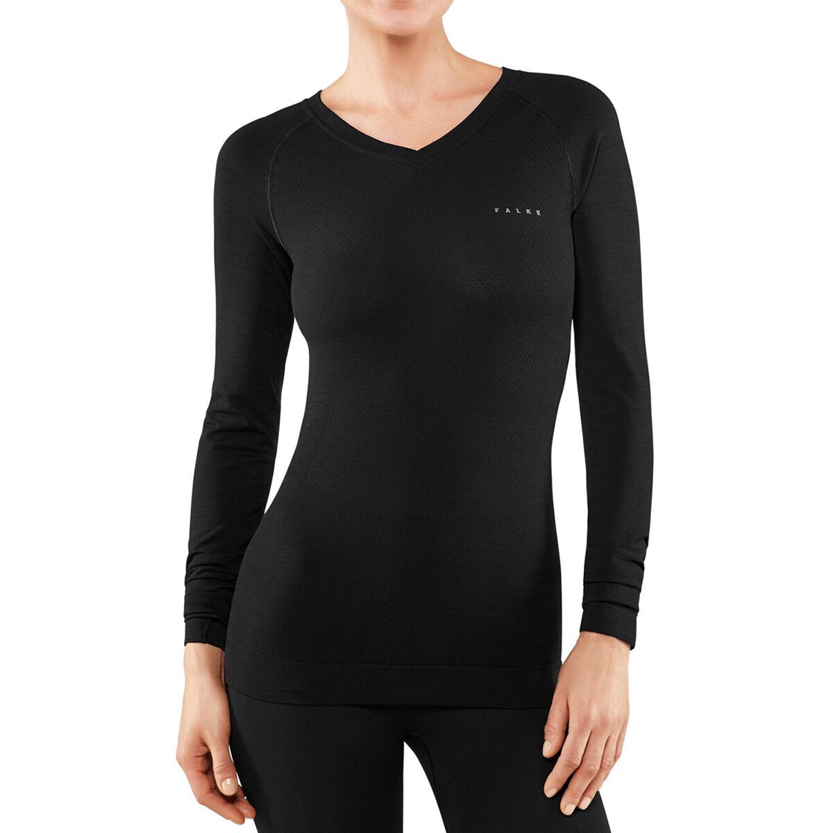 Falke Wool-Tech Long-Sleeve Shirt - Women's Black, L