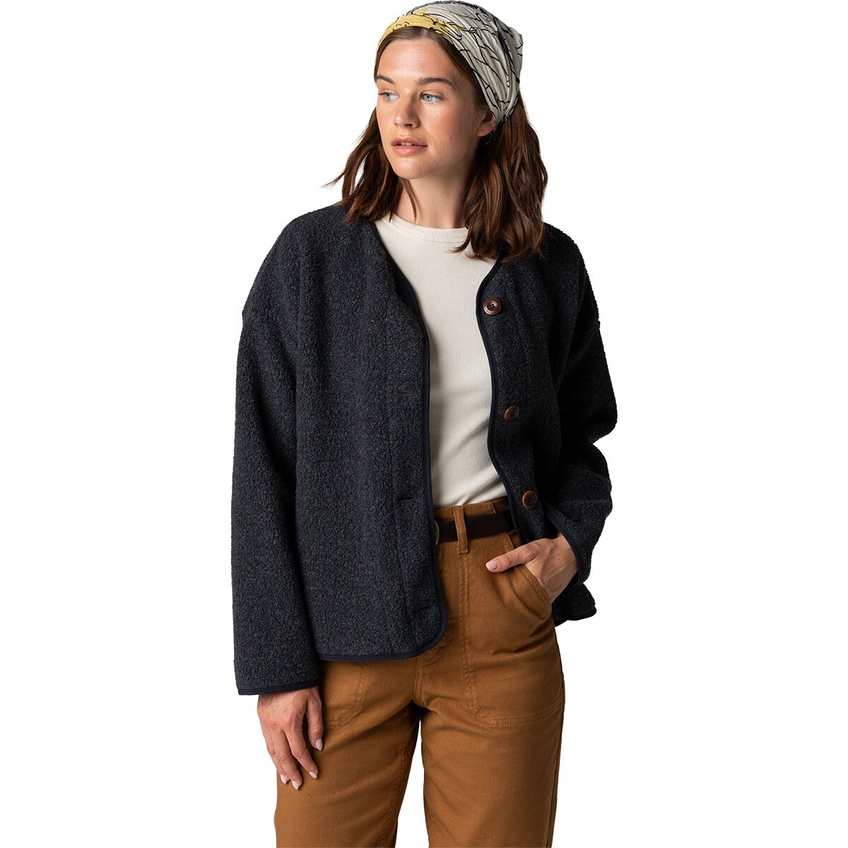 Image of Finisterre Elowen Button Through Cardigan - Women's Slate, 6