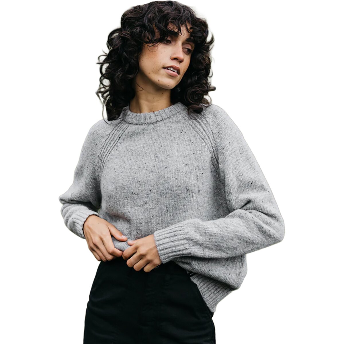 Image of Finisterre Farne Crew Sweater - Women's Dove Grey, 4