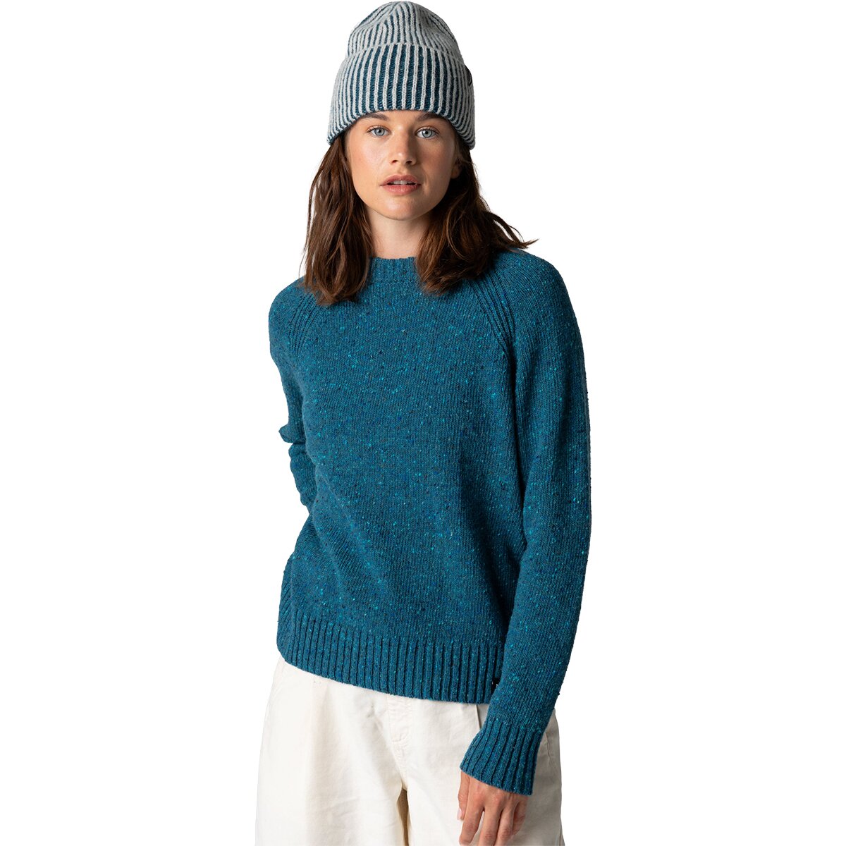 Image of Finisterre Farne Crew Sweater - Women's Harbour Teal, 2