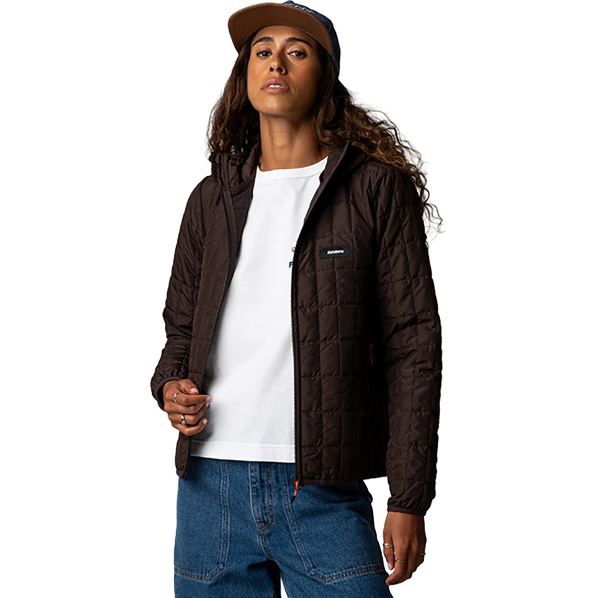 Image of Finisterre Firecrest Hooded Jacket - Women's Burnt Umber, 6