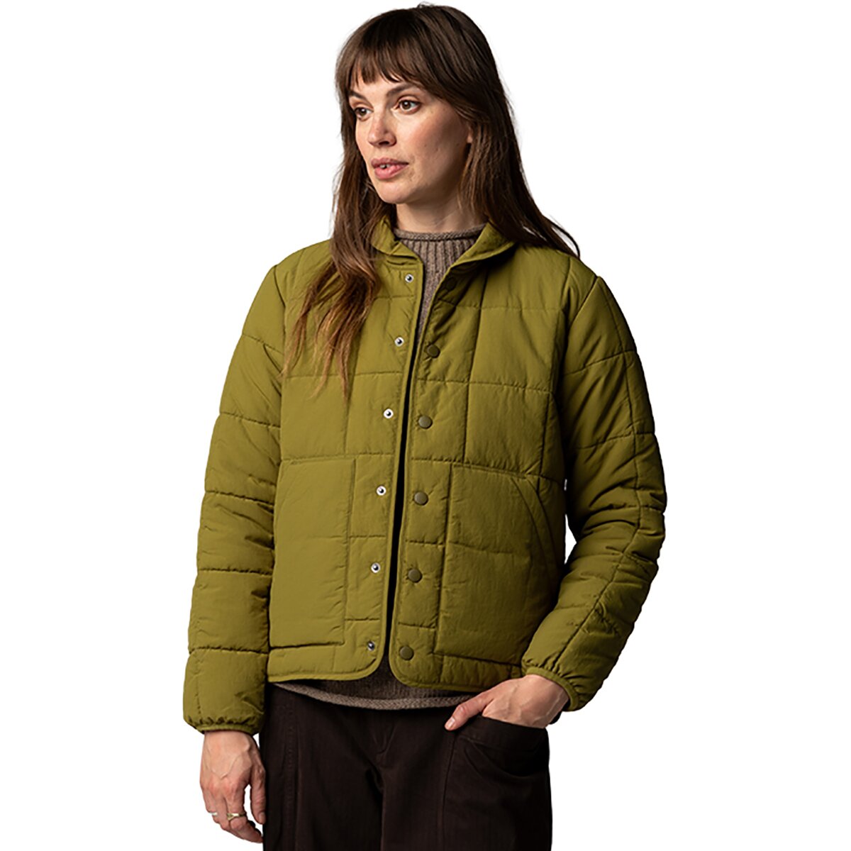 Image of Finisterre Lapwing Jacket - Women's Marsh Green, 6