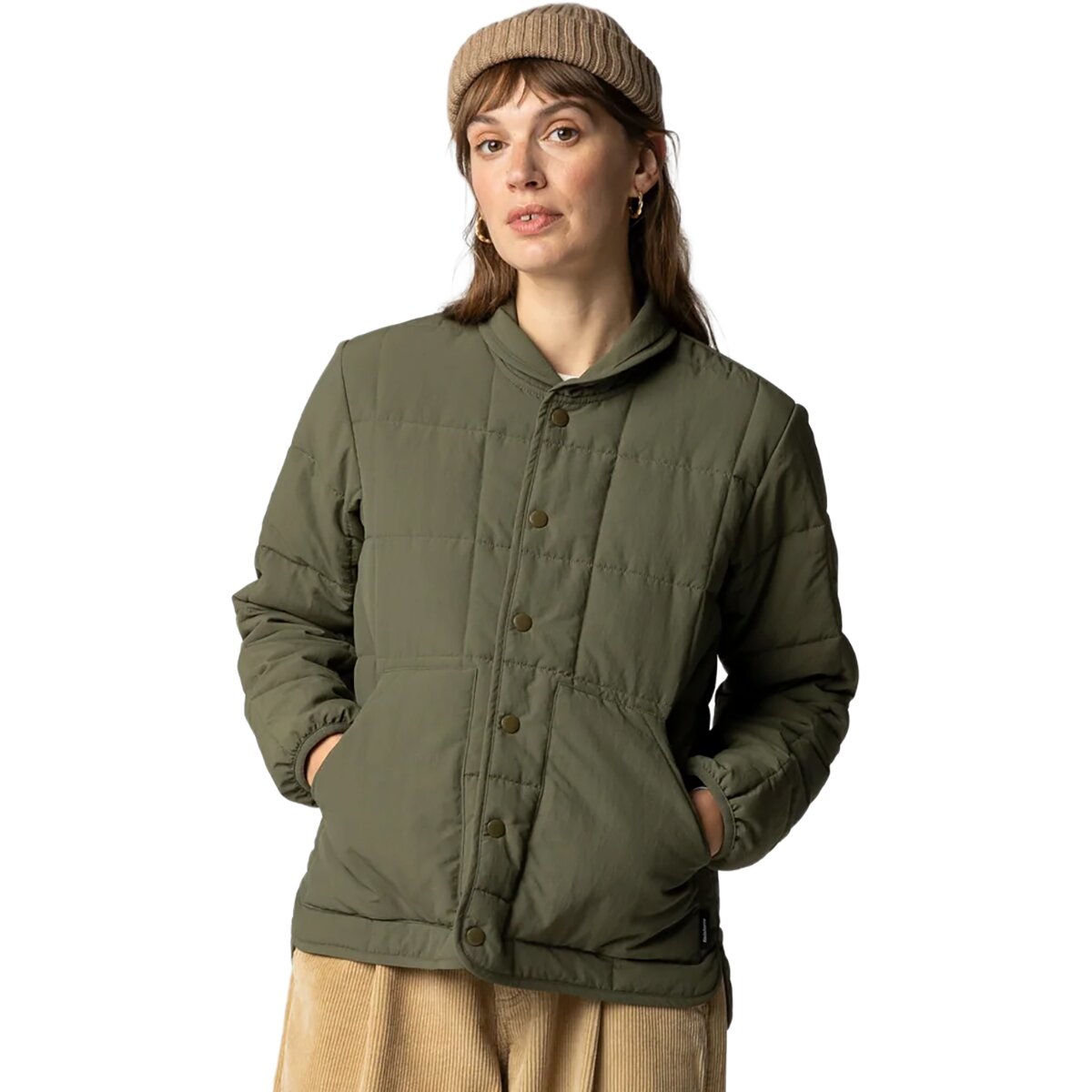 Image of Finisterre Lapwing Jacket - Women's Olive, 10