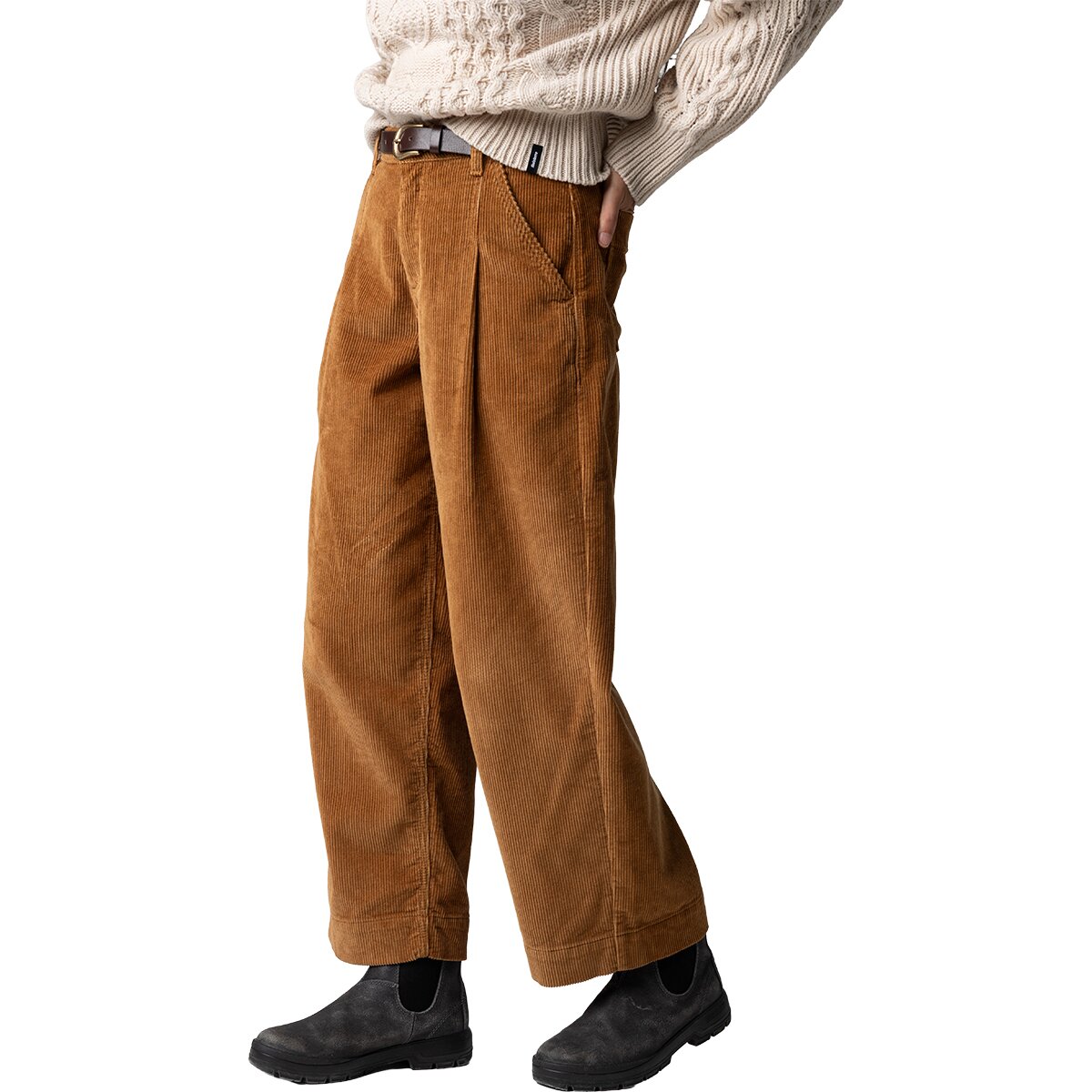 Image of Finisterre Studio Cord Trouser - Women's Vintage Brown, 26/Reg
