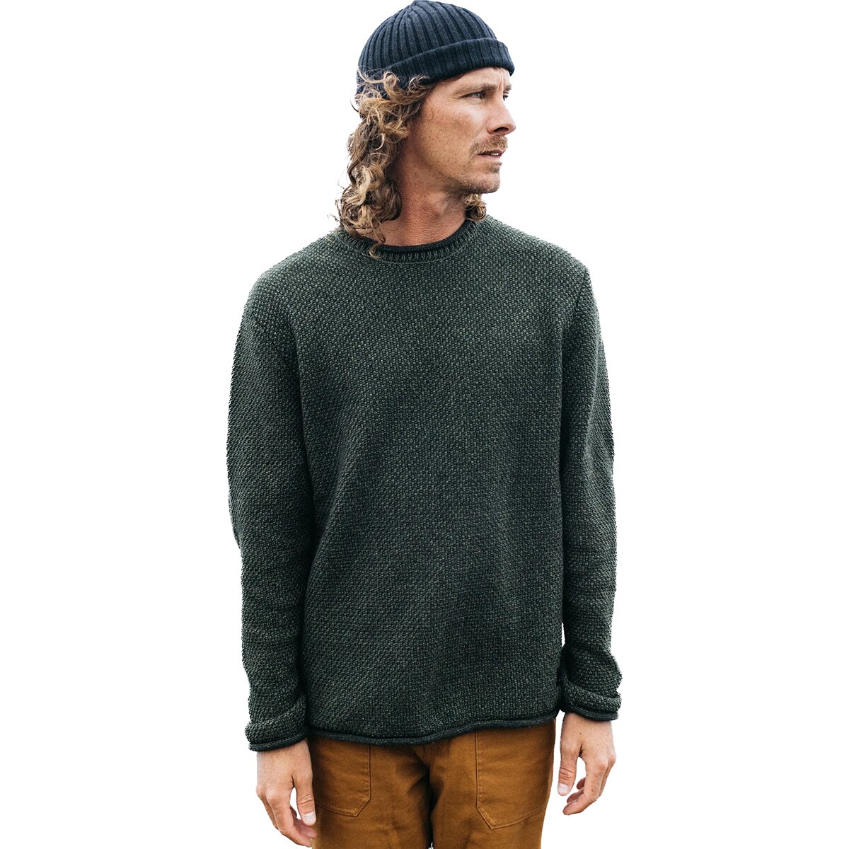 Image of Finisterre Barents Jumper - Men's Olive, S