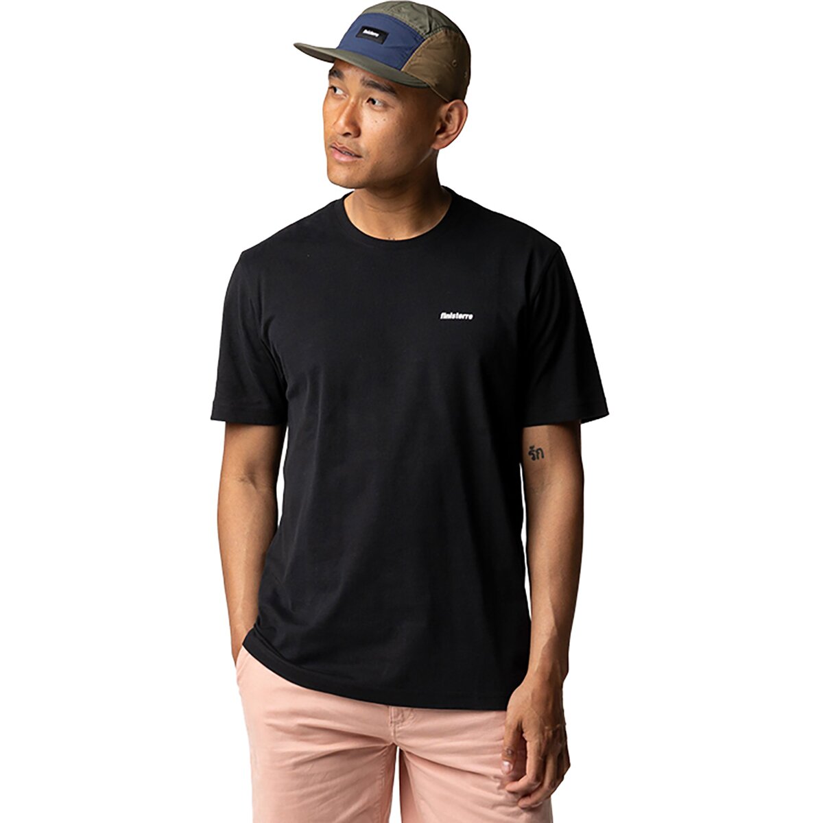 Image of Finisterre Harlyn Logo T-Shirt - Men's Black, L