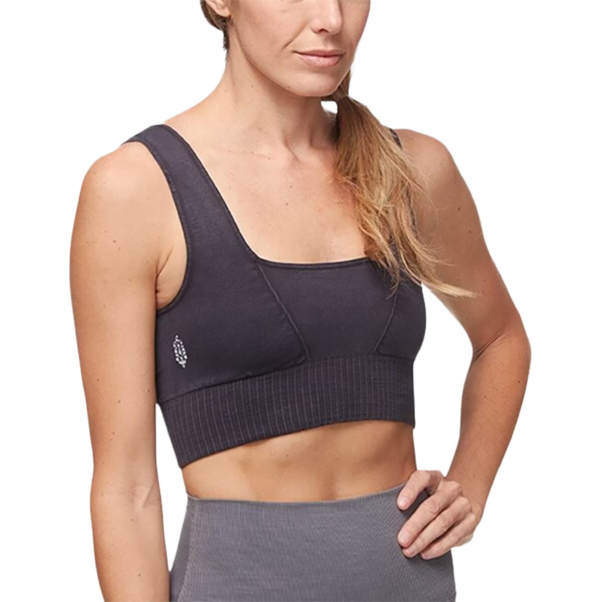 Image of FP Movement Square Neck Good Karma Bra - Women's Black, M/L