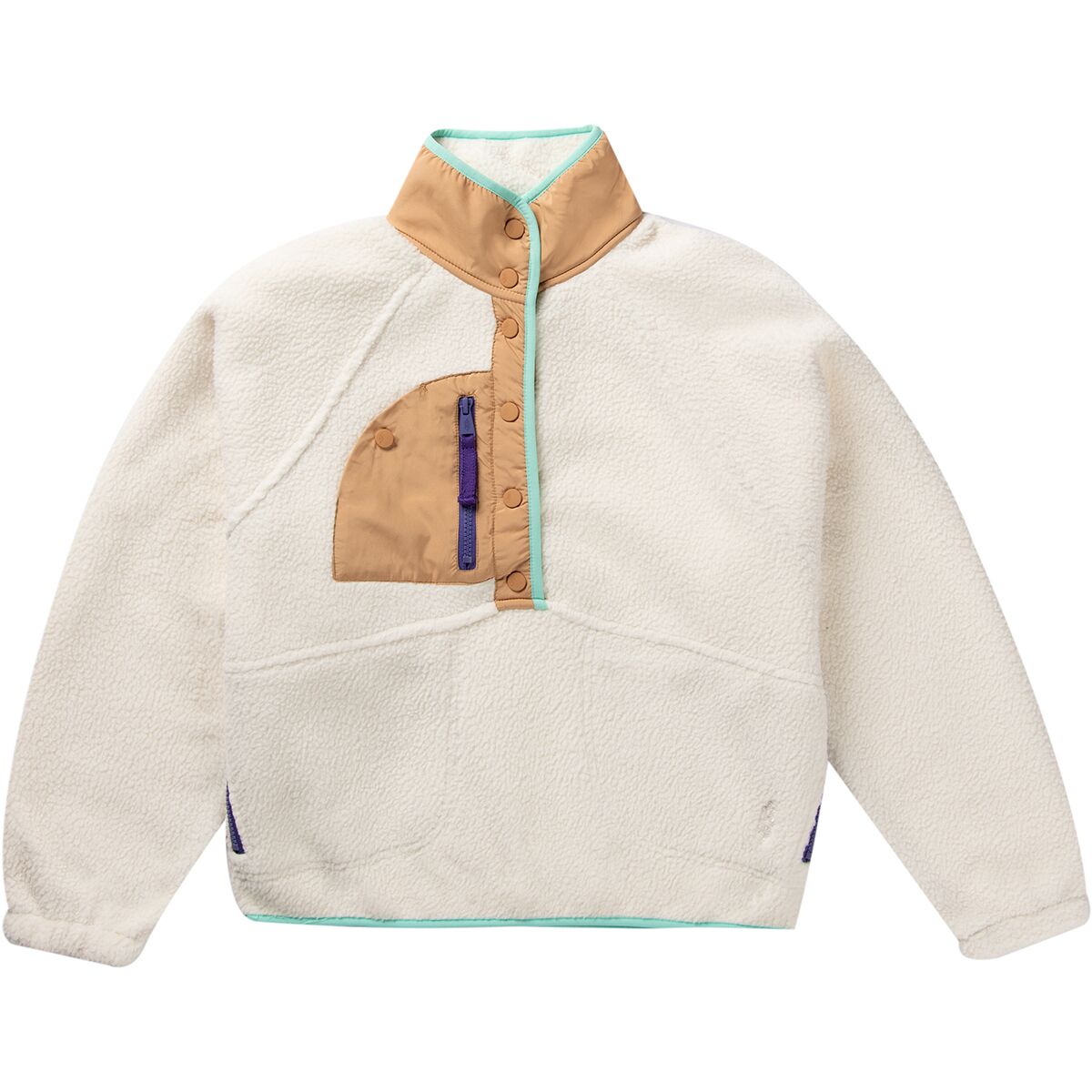 FP Movement FP Movement Hit the Slopes Pullover - Women's Ivory Retro Combo, L