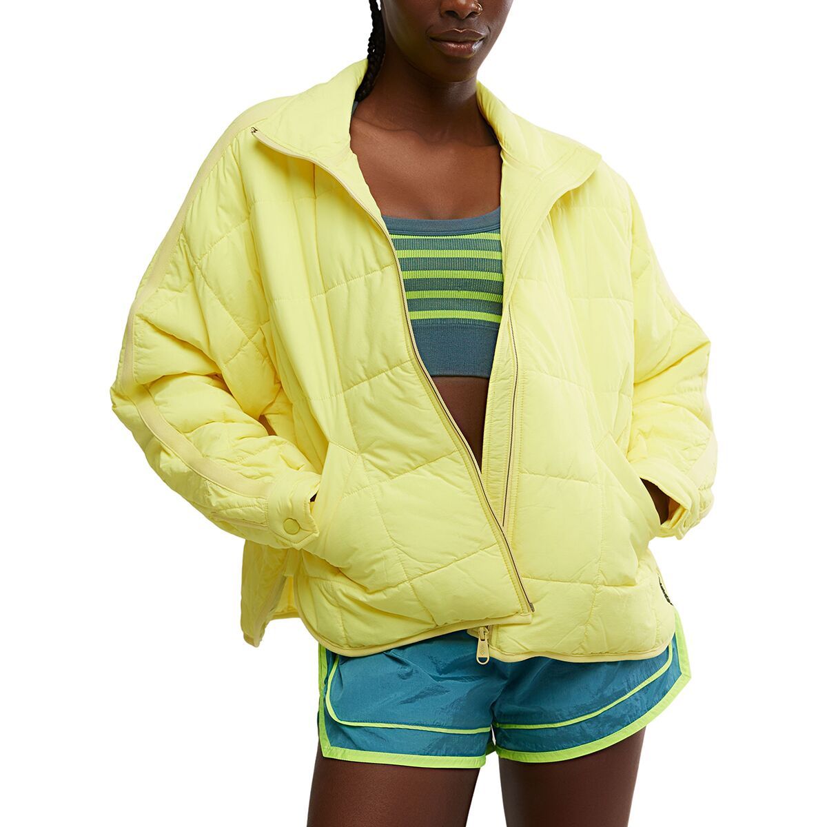 Image of FP Movement Pippa Packable Puffer Jacket - Women's Highlighter Yellow, S