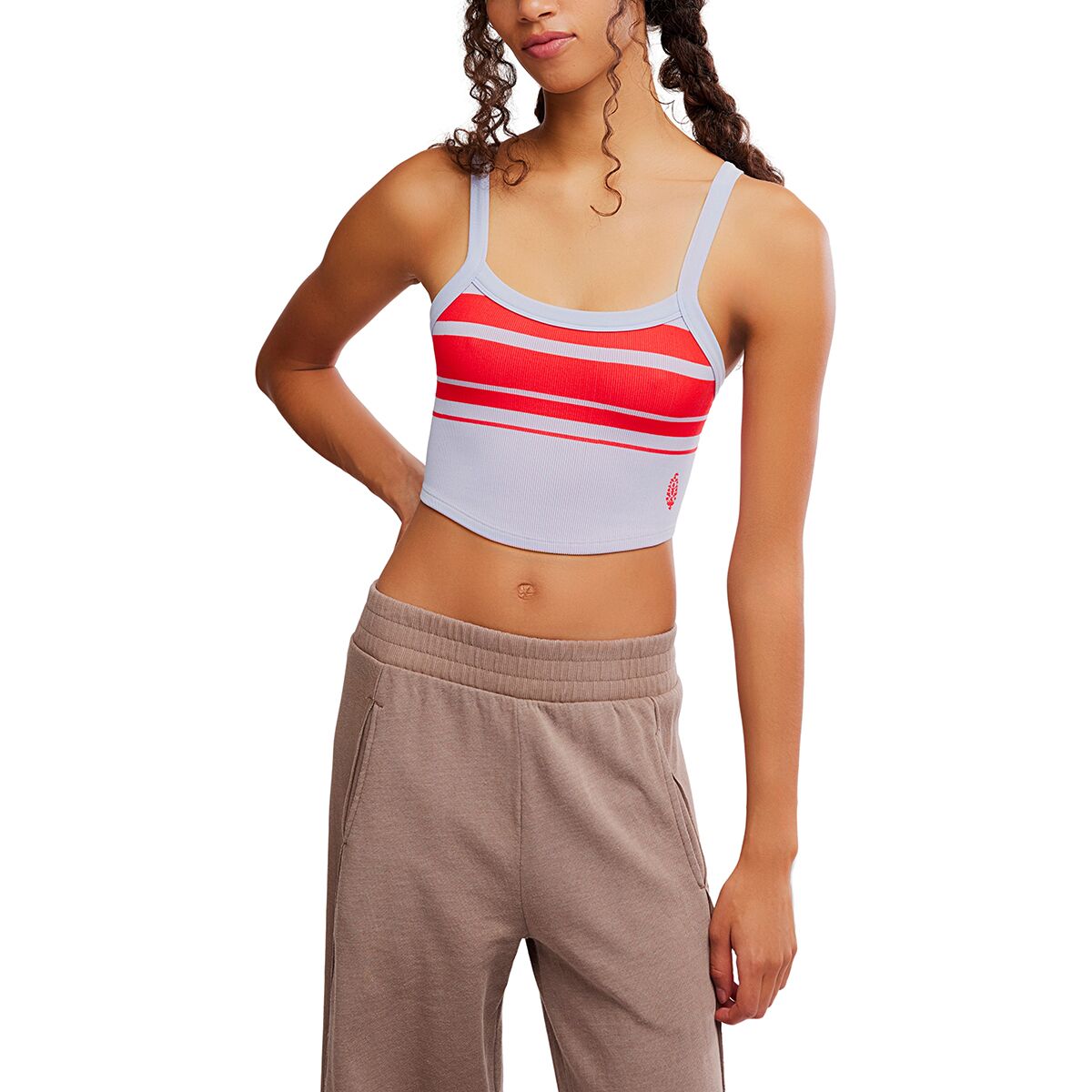 Image of FP Movement All Clear Striped Cami - Women's Retro Stripe: Slate, XS/S
