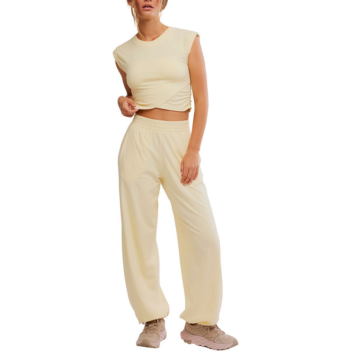 Image of FP Movement Hotshot Crossover Set - Women's Sunlit Yellow, M