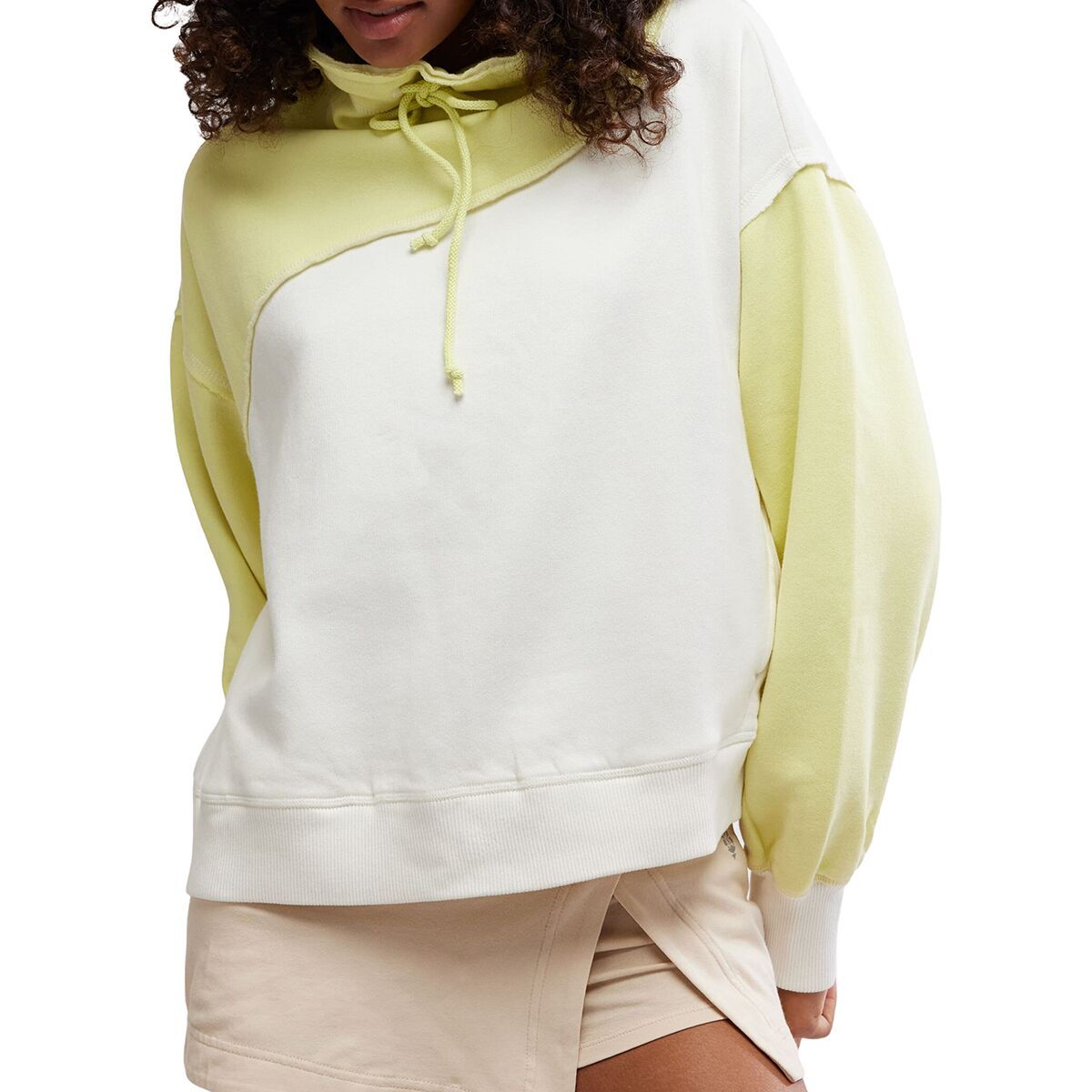 Image of FP Movement Homestretch Colorblock Jacket - Women's Sour Citrus Combo, XL