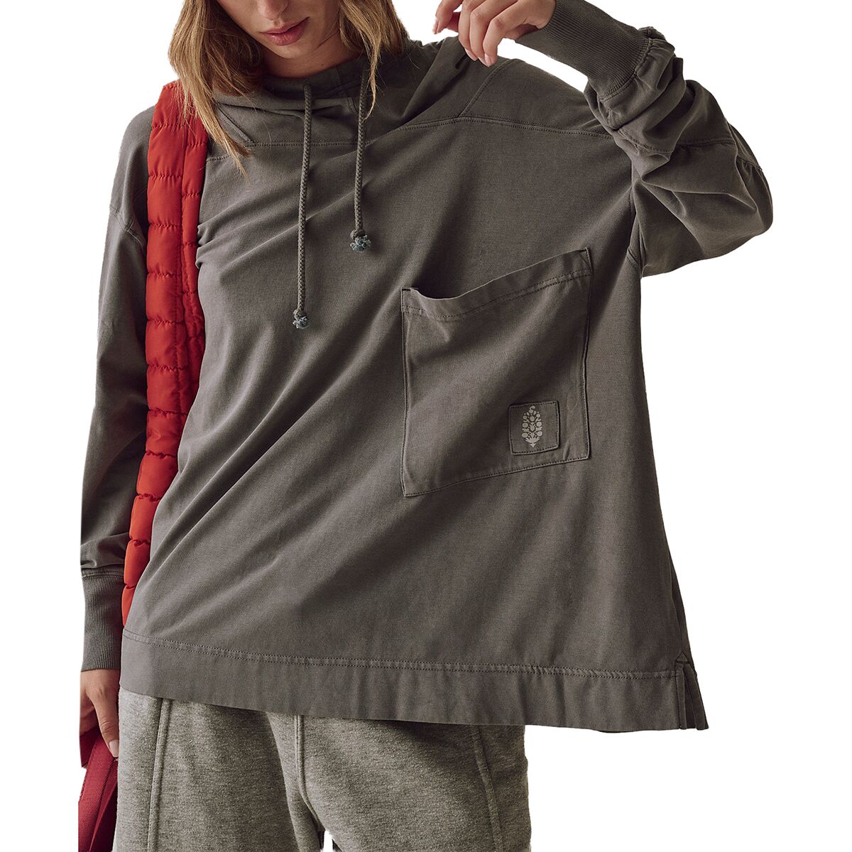 FP Movement FP Movement Hot Shot Hooded Layer Coddy - Women's Gunmetal, M