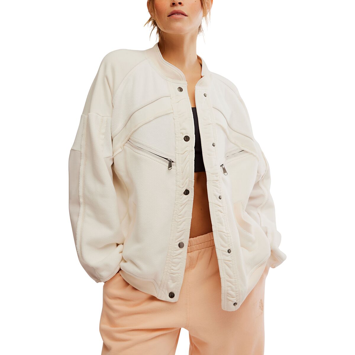 Image of FP Movement Extra Winnings Cardi - Women's Ivory Combo, XL