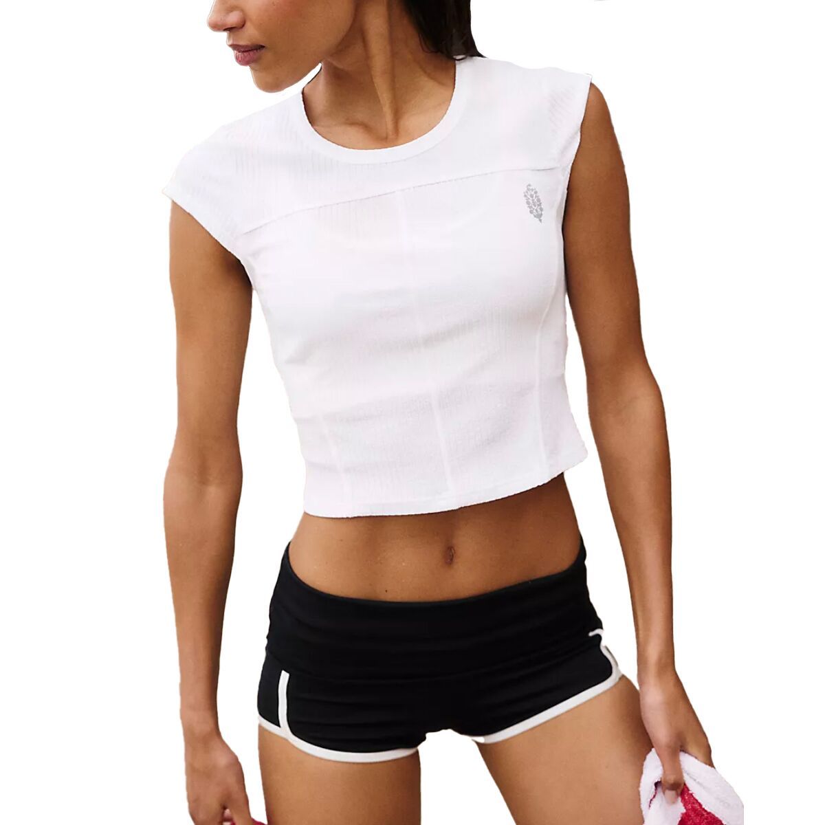 Image of FP Movement Tempo Ribbed Baby T-Shirt - Women's White, XL