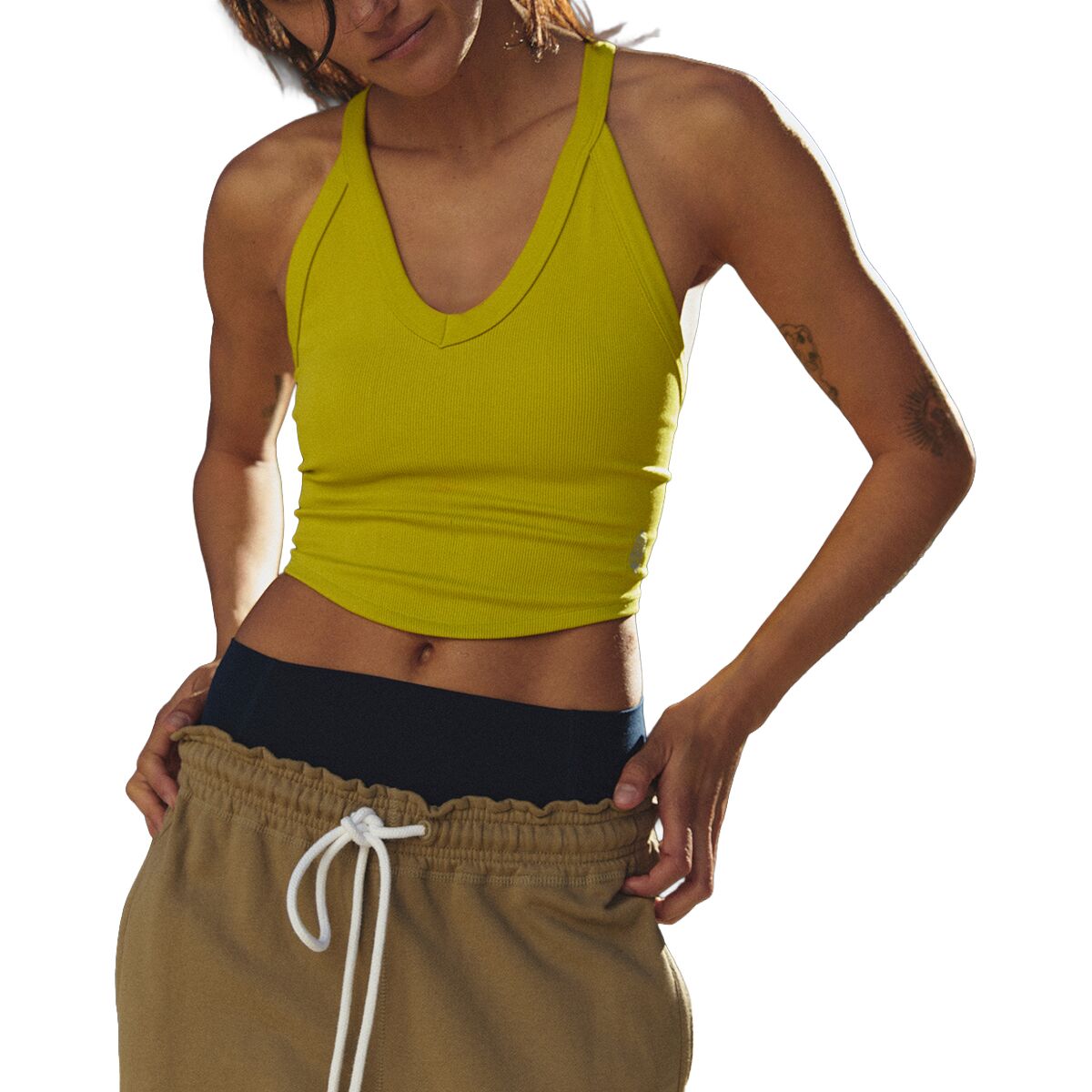 Image of FP Movement All Clear V Neck Cami - Women's Honeydew, XS/S