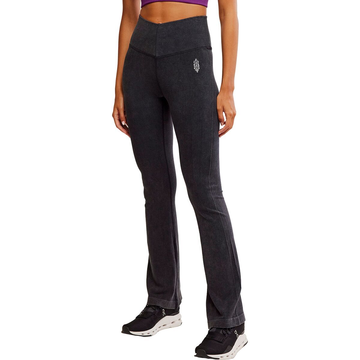 Image of FP Movement Go To Smooth Flare Pant - Women's Washed Black, XS/S
